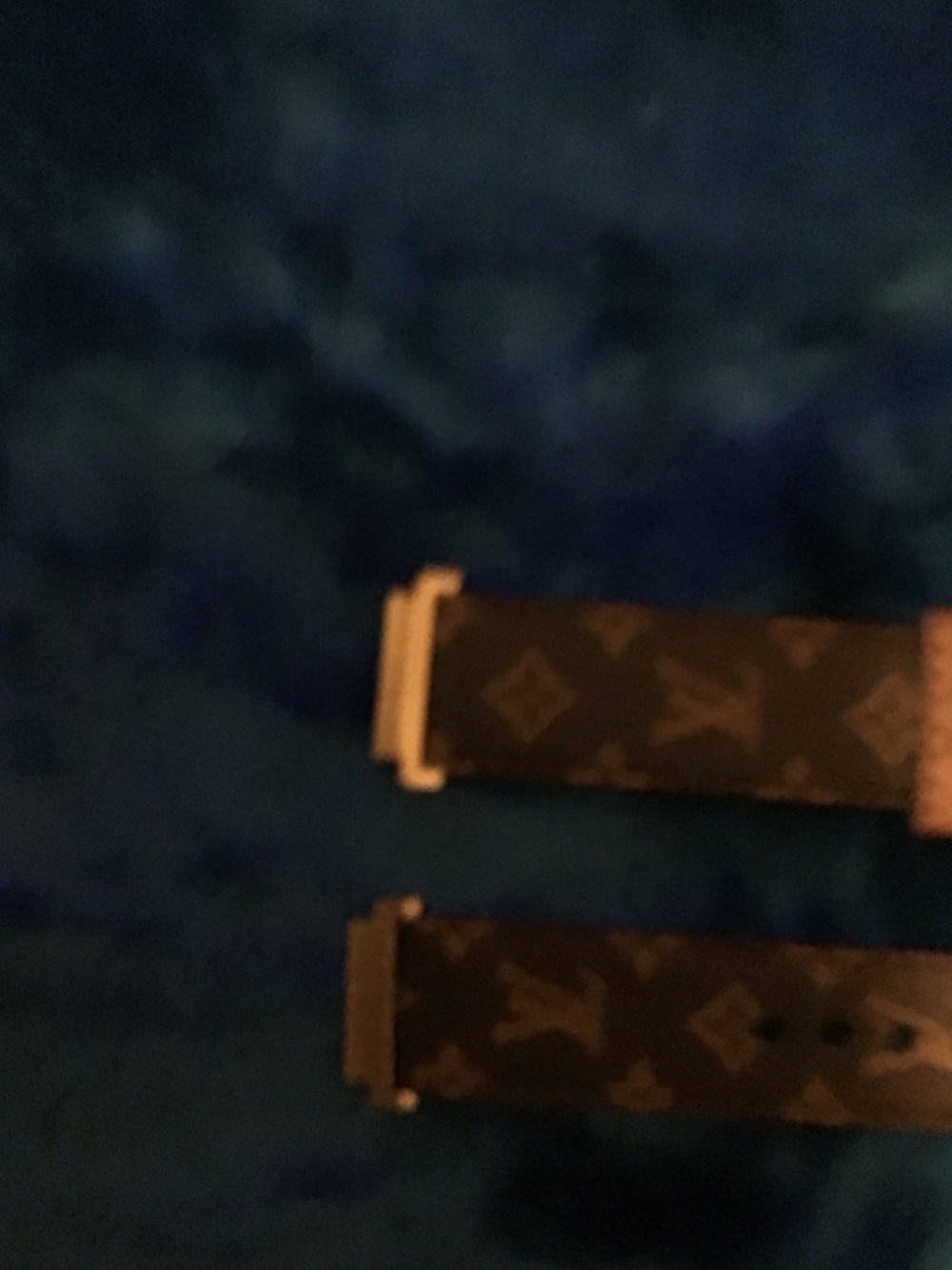 Louis Vuitton Monogram Watch Strap in Dark Brown with Gold Hardware - Picture 2 of 6